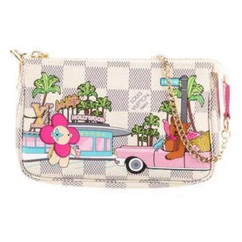 Louis Vuitton Brass 2021 Christmas Animation Hollywood LA Mini Pochette